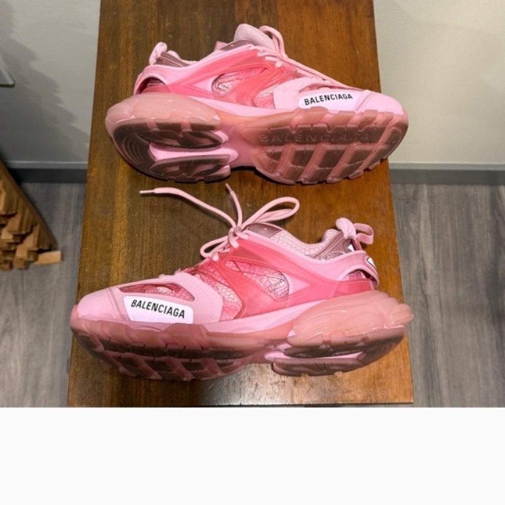 Authentic Balenciaga Pink Track Sneakers - Pink - Picture 3 of 8